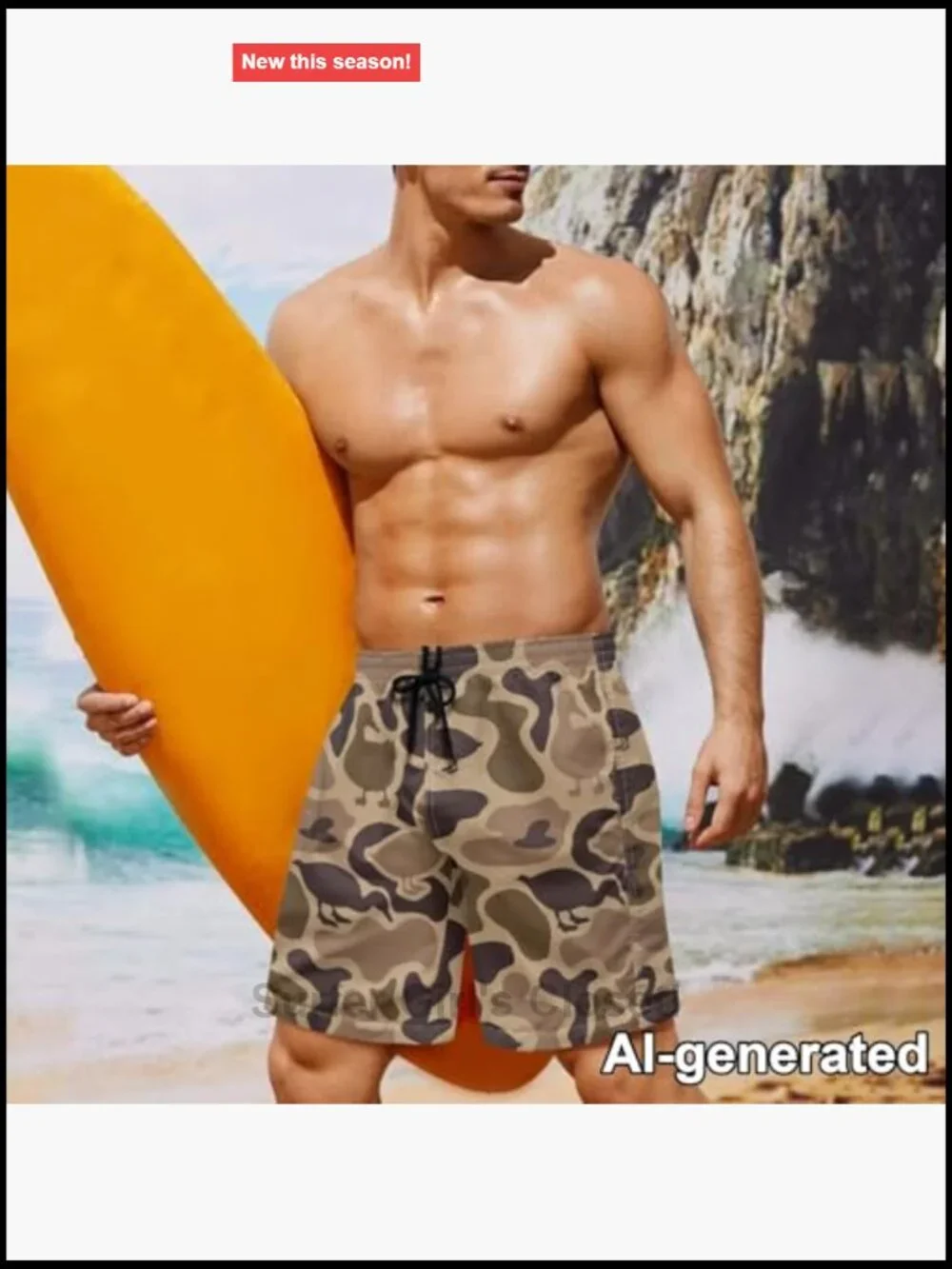 Matching Couple Swimwear - Women's Bikini Set & Men's Swim Trunks